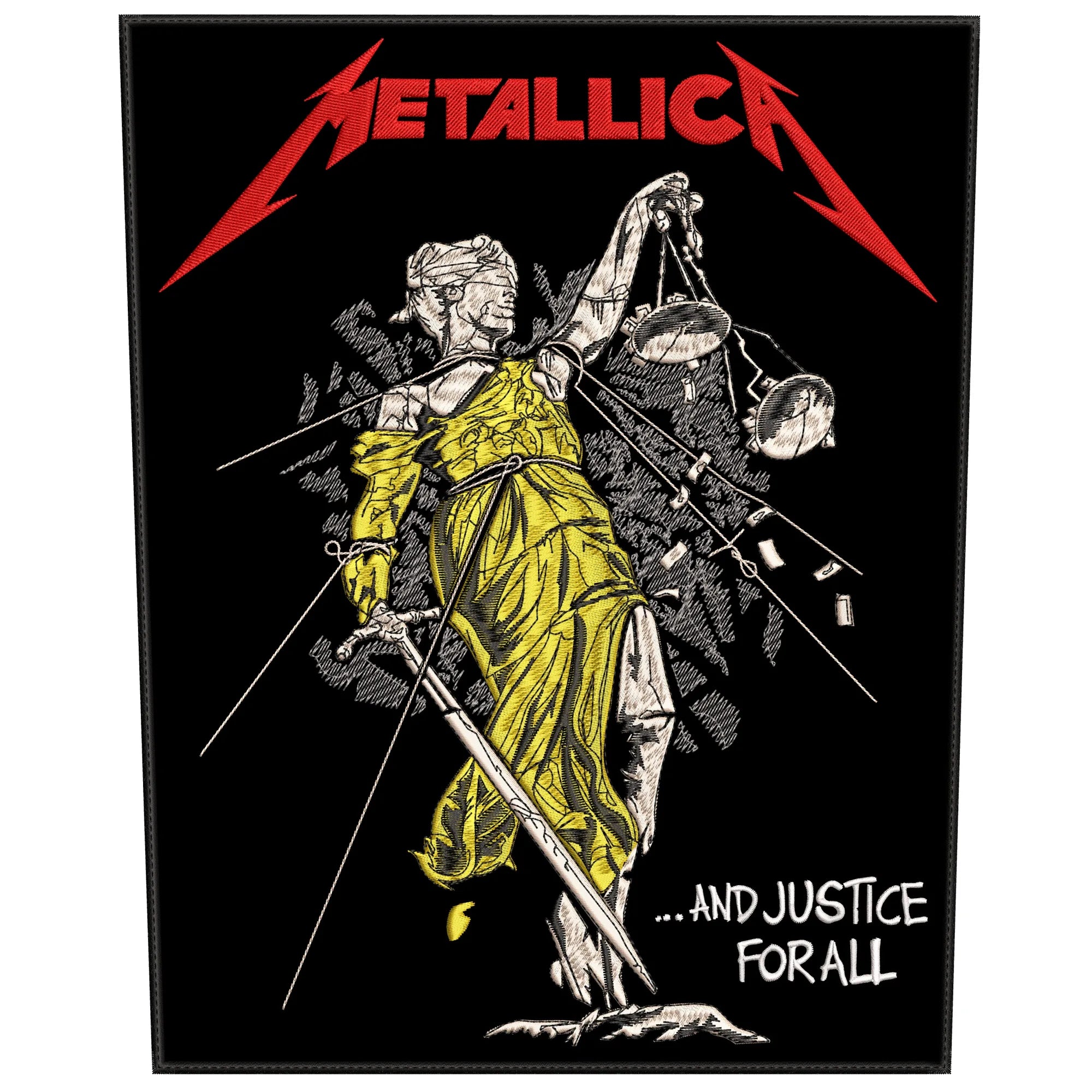 Espaldera Bordada METALLICA Thrash Metal