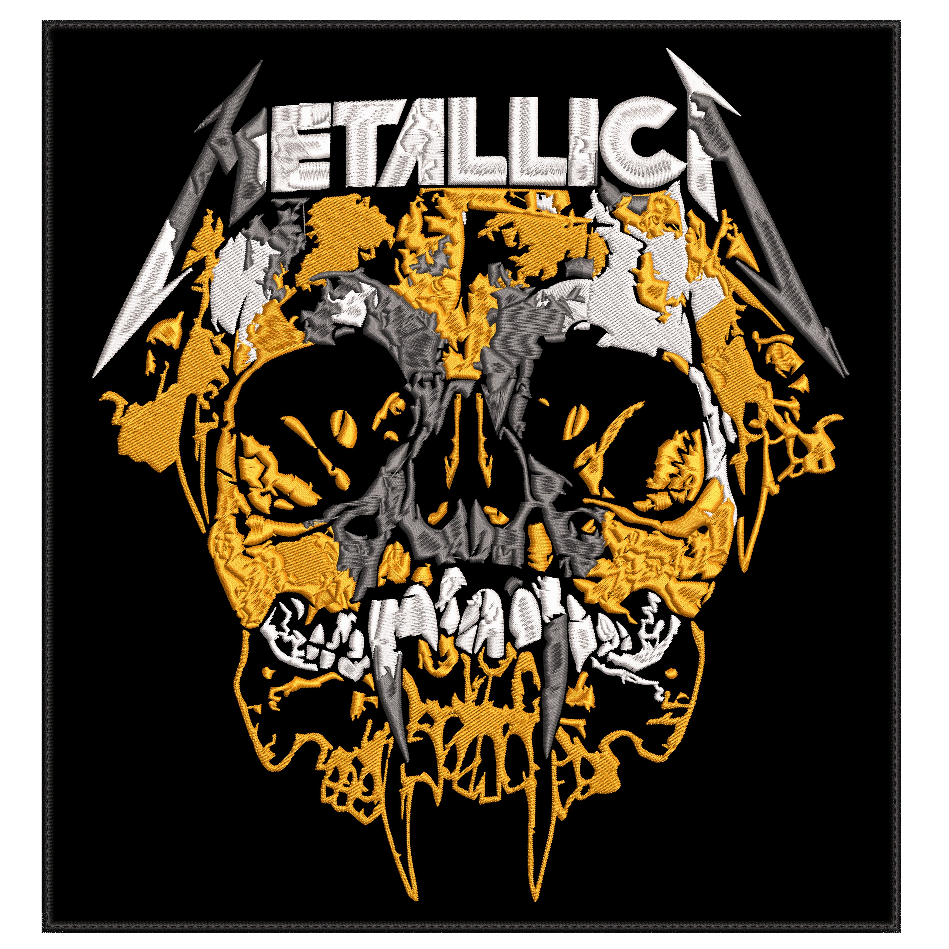 Espaldera Bordada METALLICA Thrash Metal