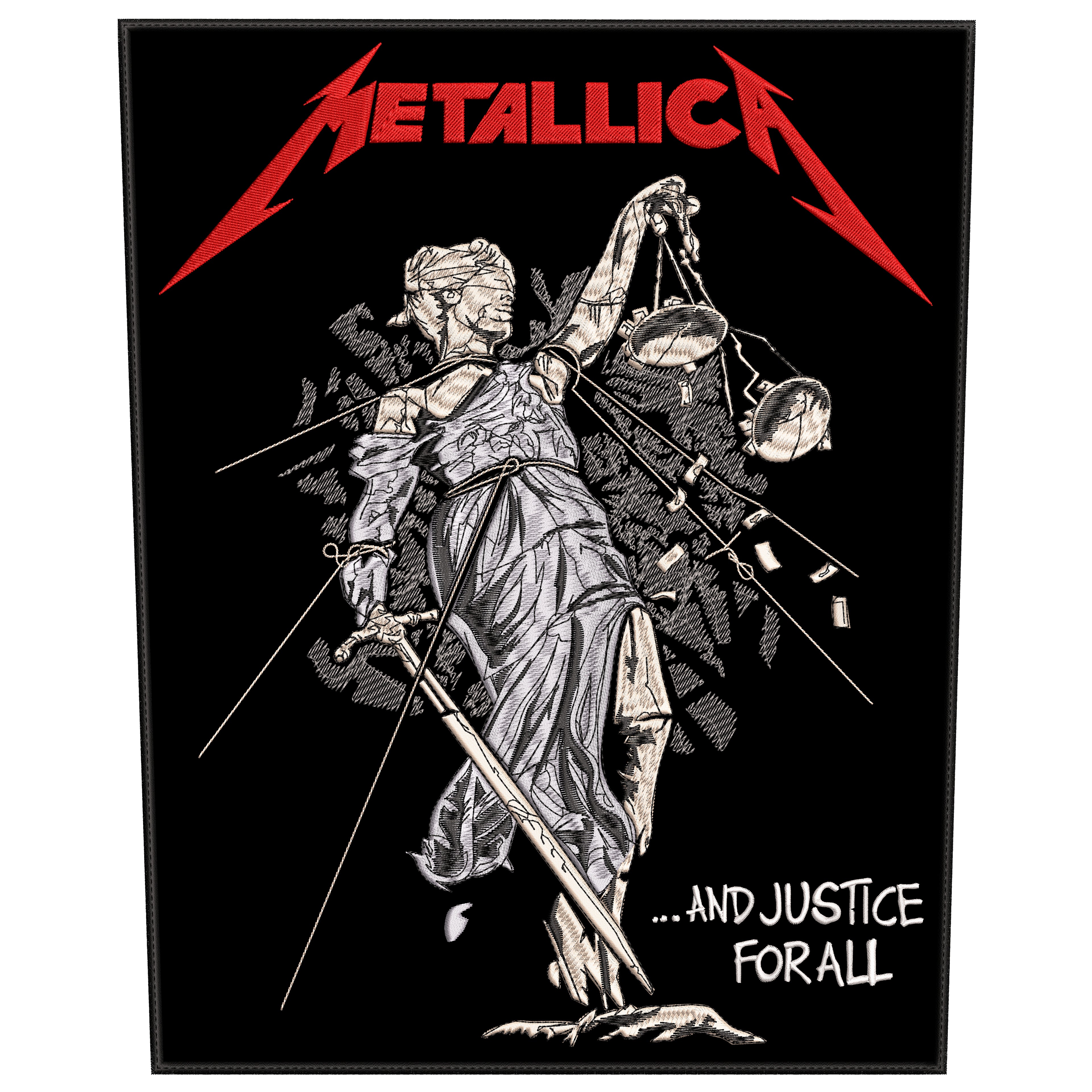Espaldera Bordada METALLICA Thrash Metal