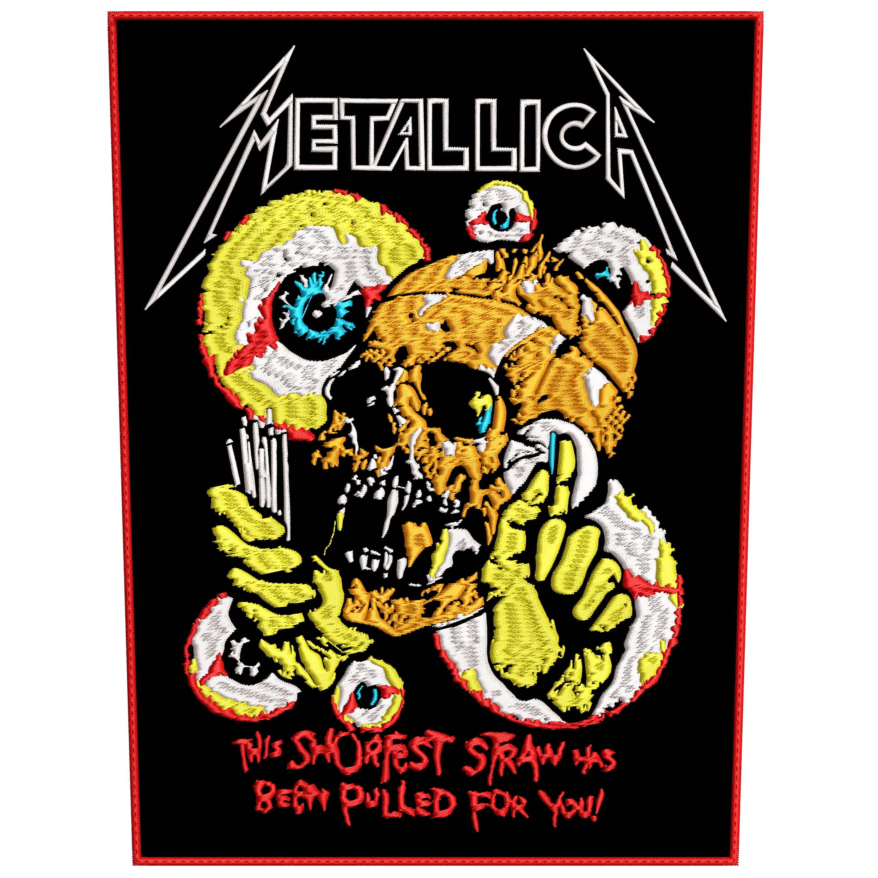Espaldera Bordada METALLICA Thrash Metal