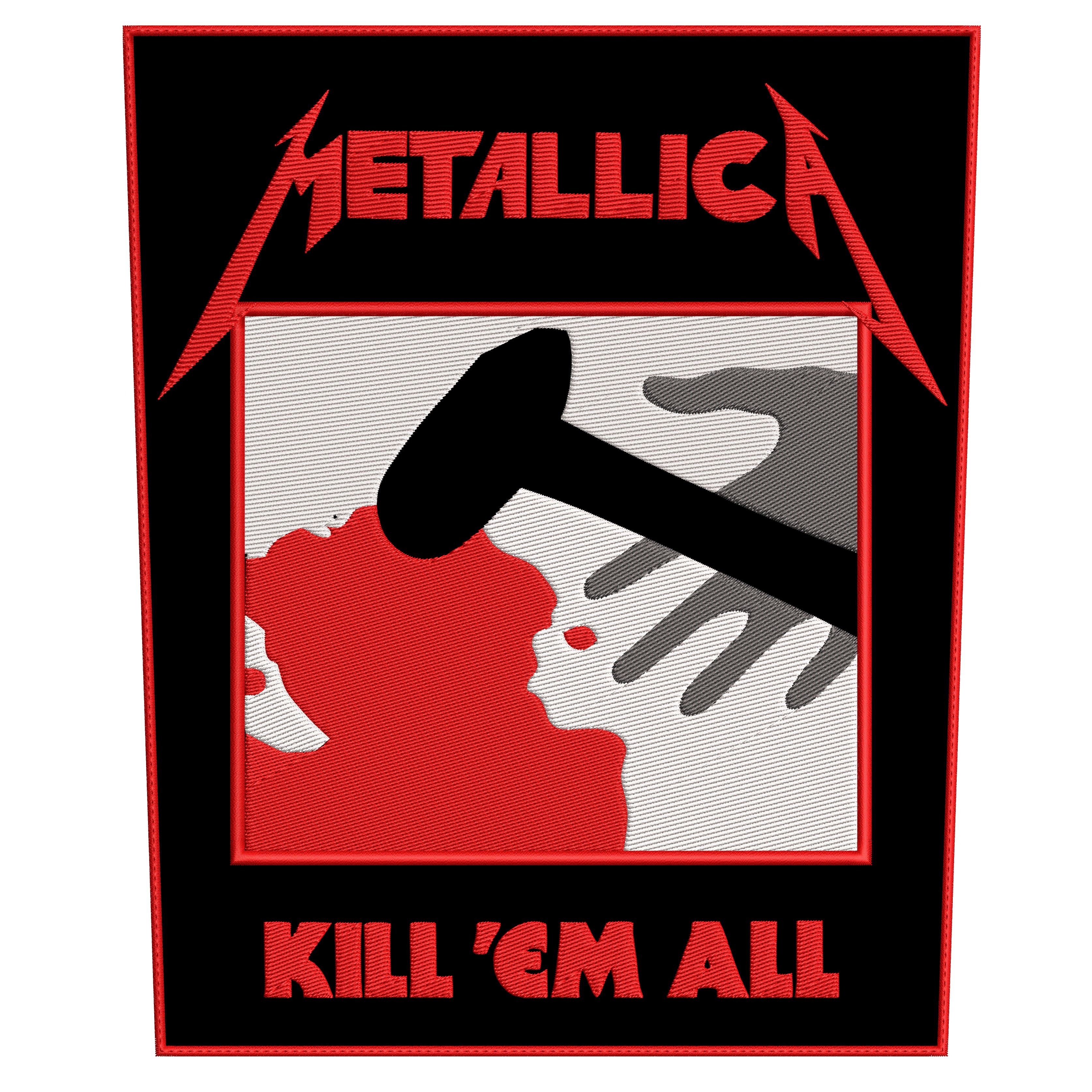 Espaldera Bordada METALLICA Thrash Metal