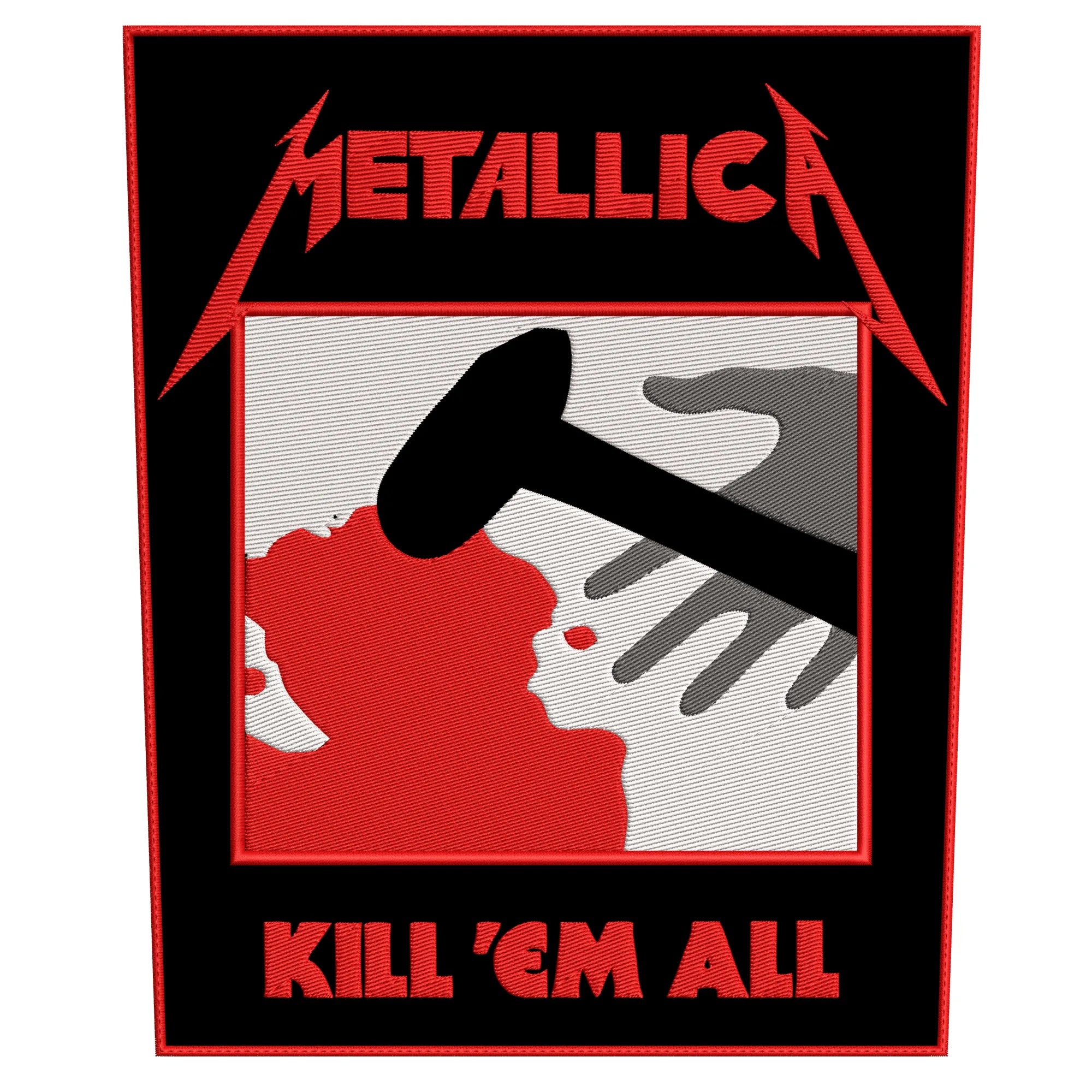 Espaldera Bordada METALLICA Thrash Metal
