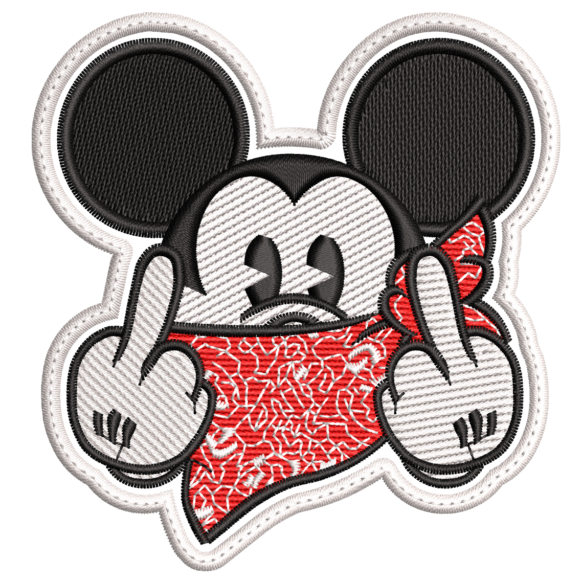 Parche Bordado MICKEY MOUSE FUCK