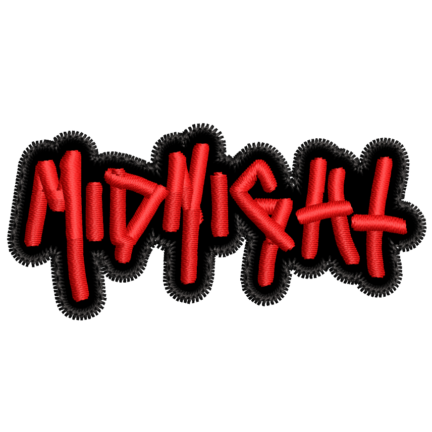 Parche Bordado Mini MIDNIGHT Metal