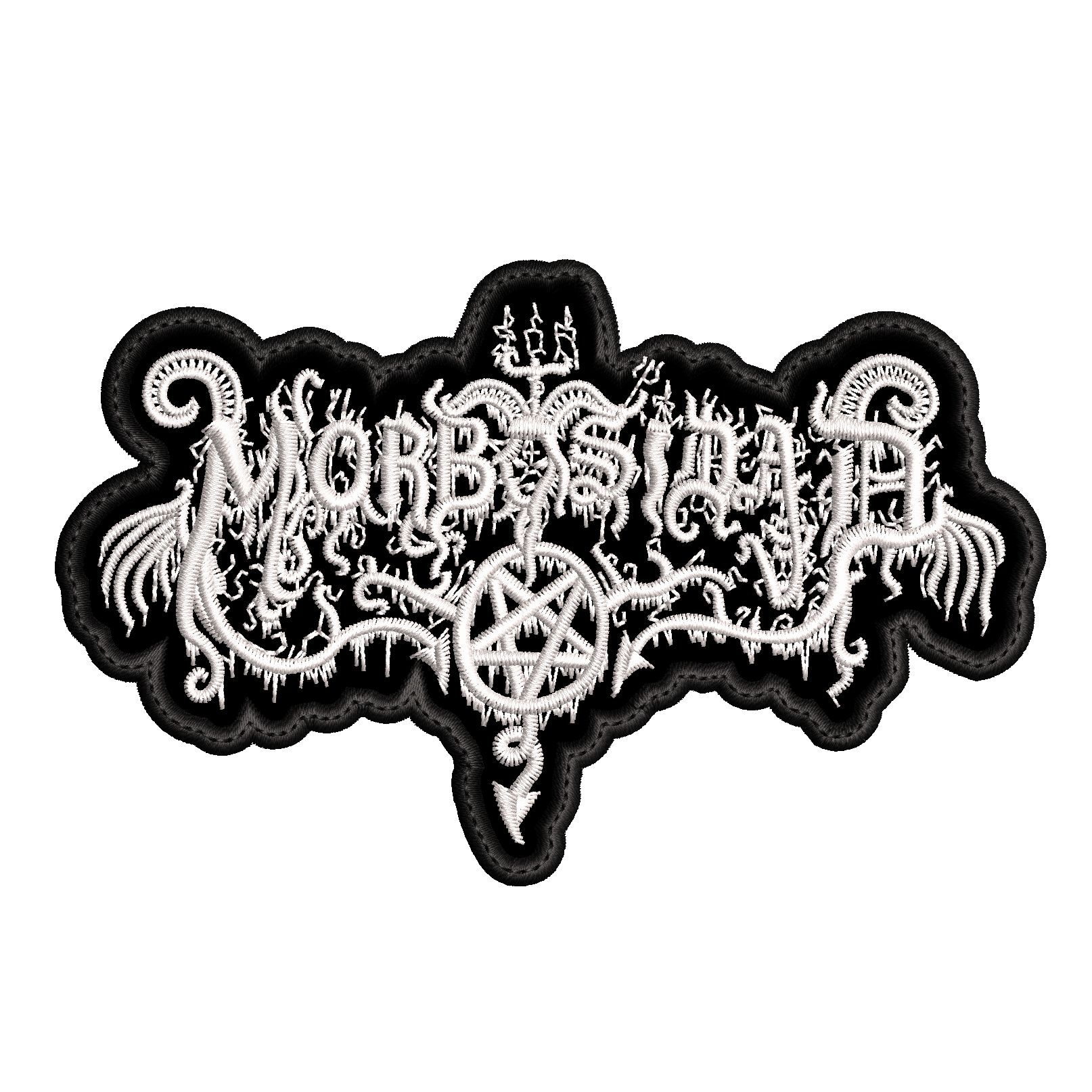 Parche Bordado Mini MORBOSIDAD Black Metal