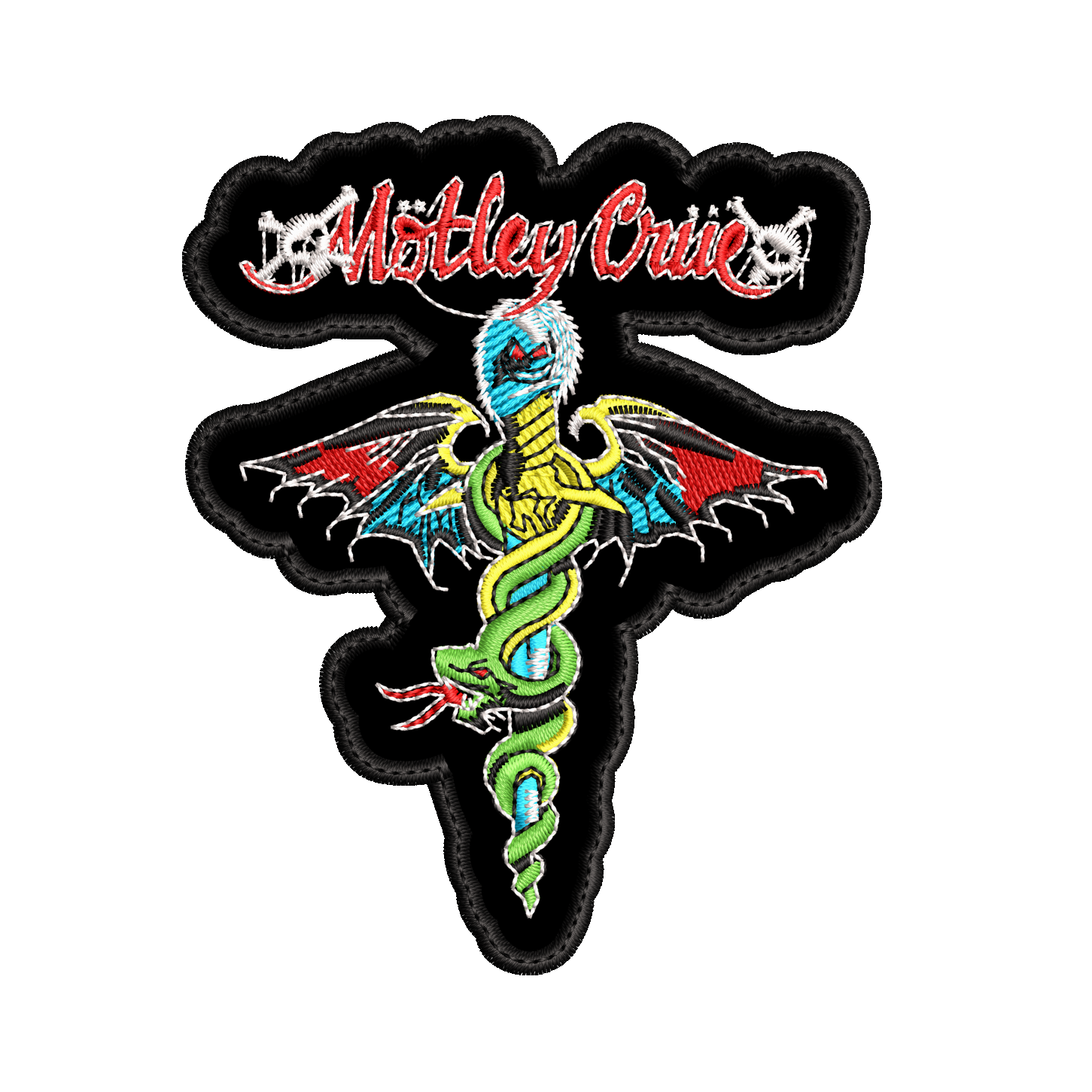 Parche Bordado MOTLEY CRUE Glam Metal