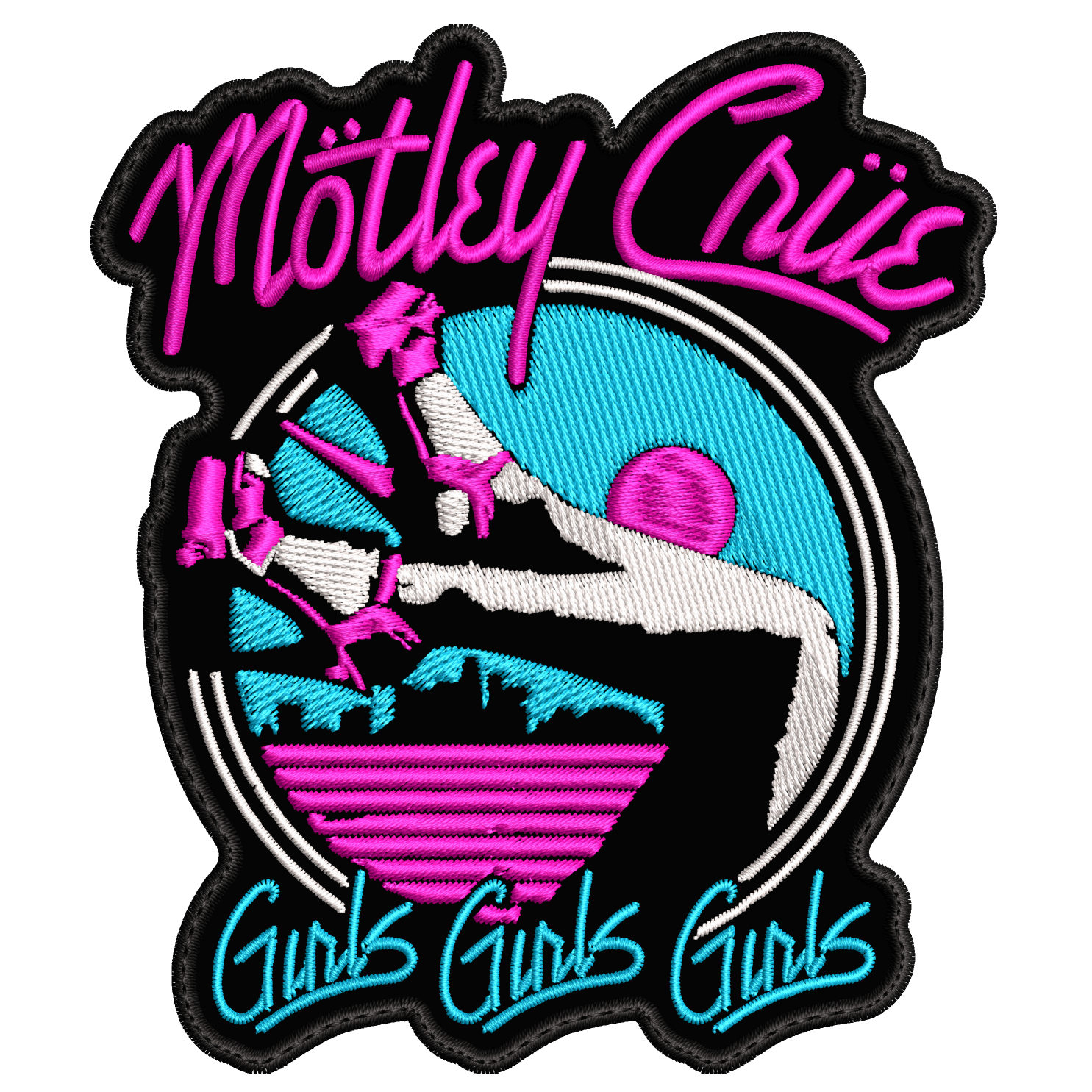 Parche Bordado MOTLEY CRUE Girls Glam Metal