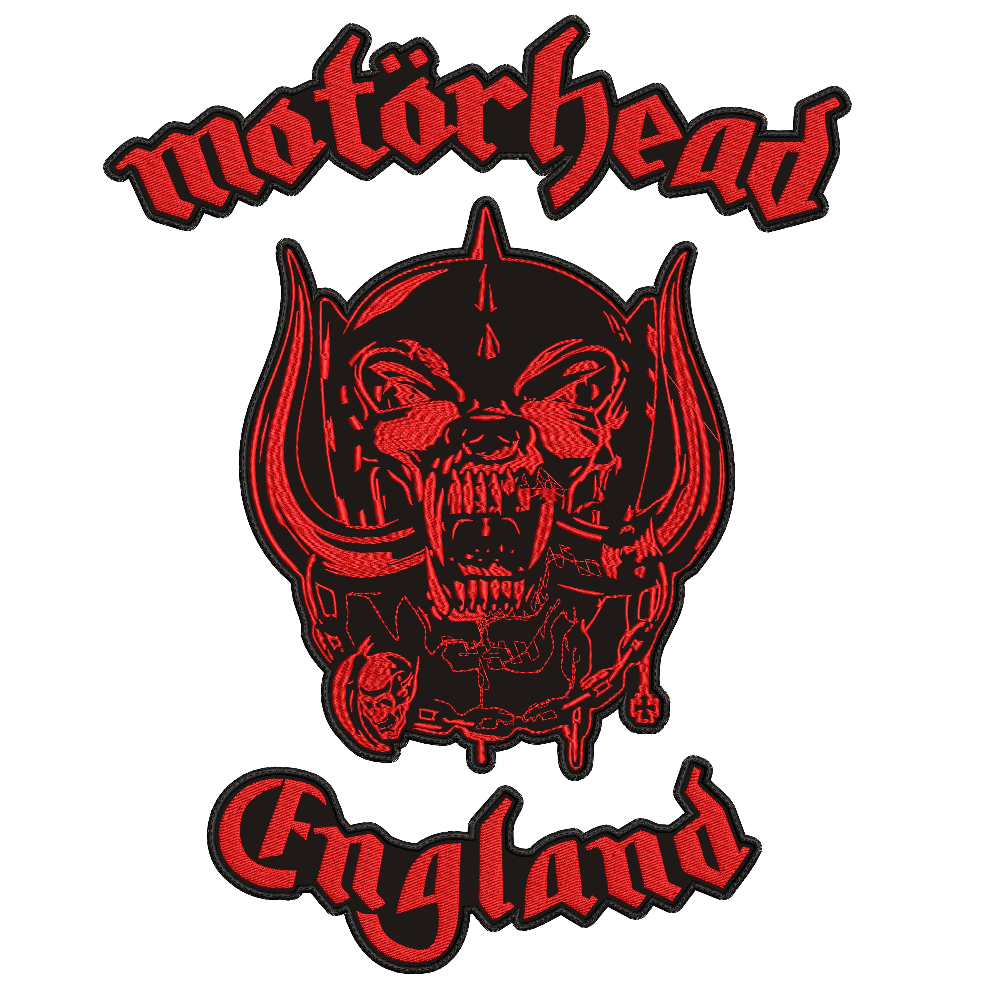 Espaldera Bordada MOTORHEAD ENGLAND Heavy Metal