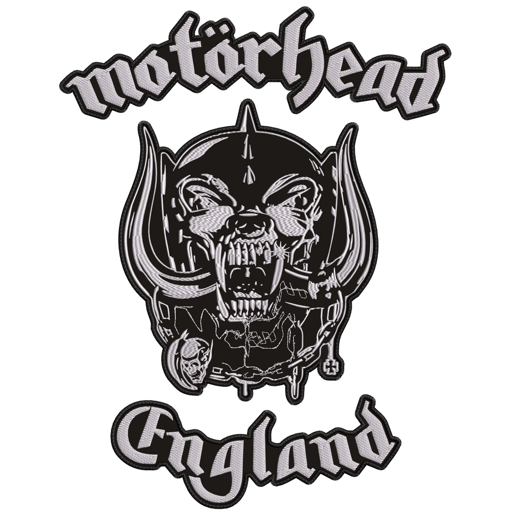 Espaldera Bordada MOTORHEAD ENGLAND Heavy Metal