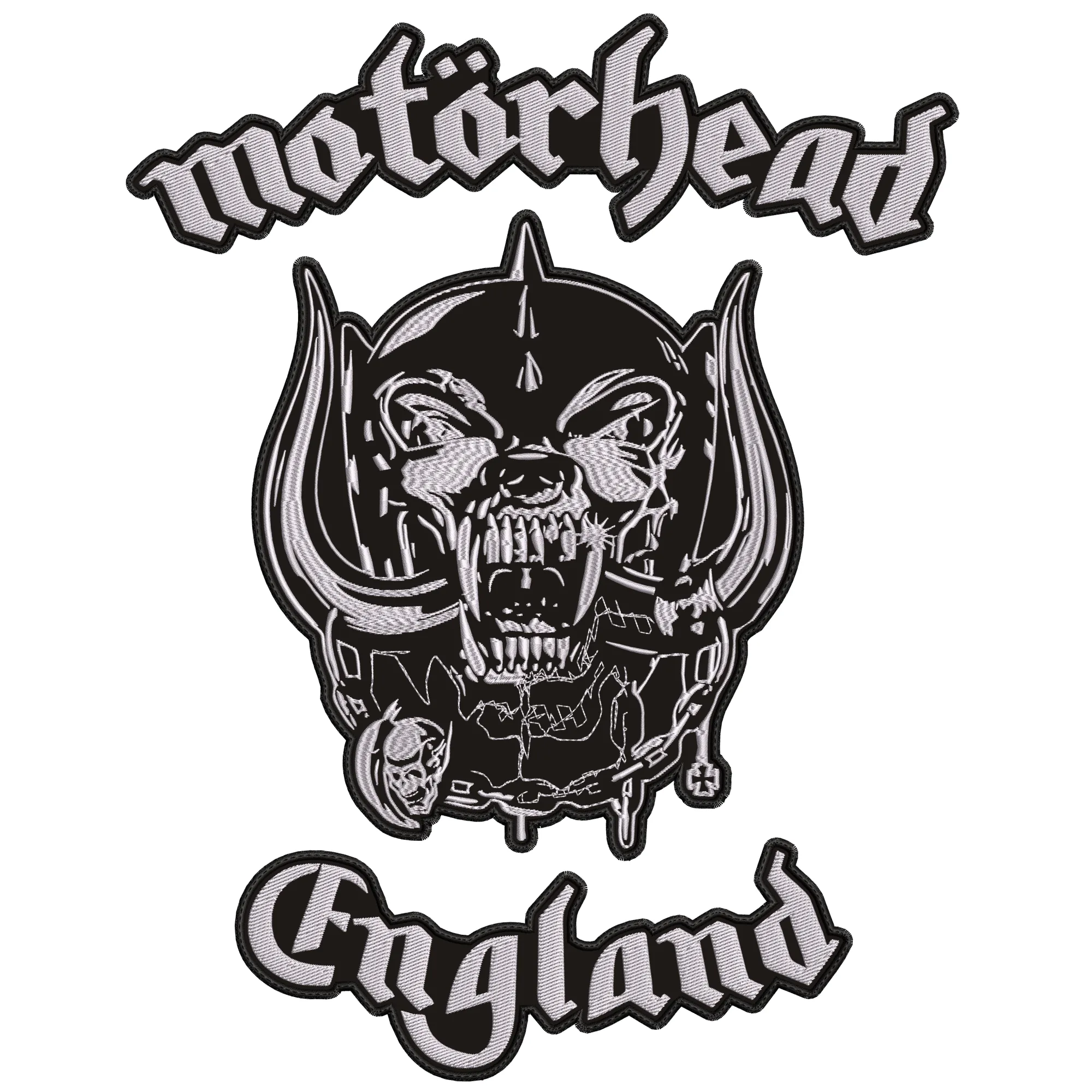 Espaldera Bordada MOTORHEAD ENGLAND Heavy Metal