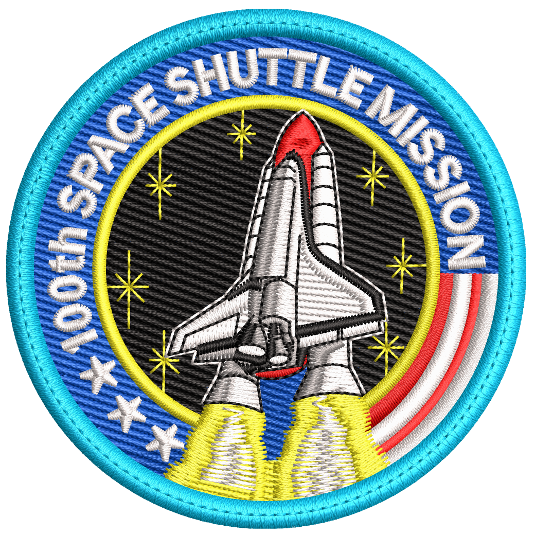 Parche Bordado 100 TH SPACE SHUTTLE MISSION, Nasa