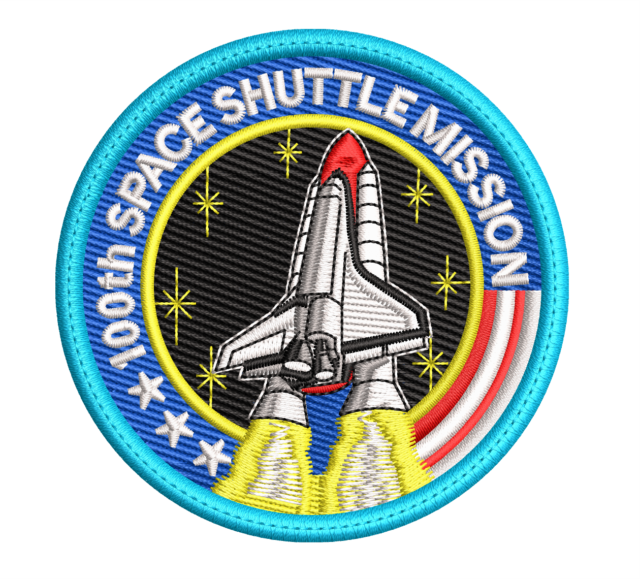 Parche Bordado 100 TH SPACE SHUTTLE MISSION, Nasa