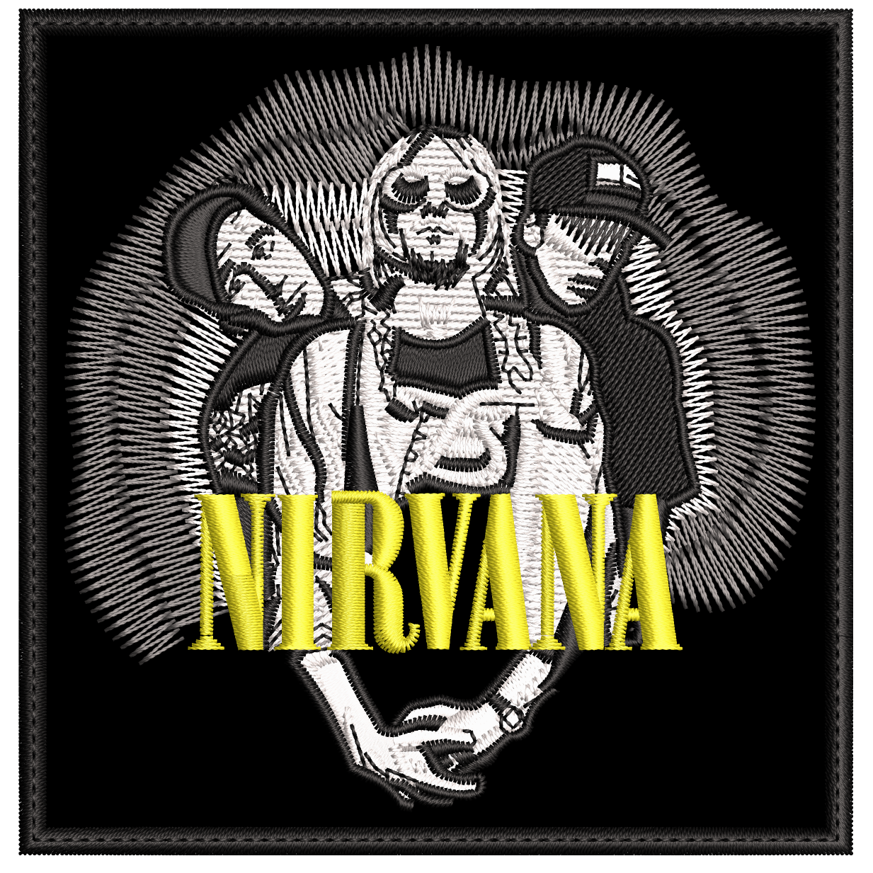 Parche Bordado NIRVANA Grunge, Rock Alternativo