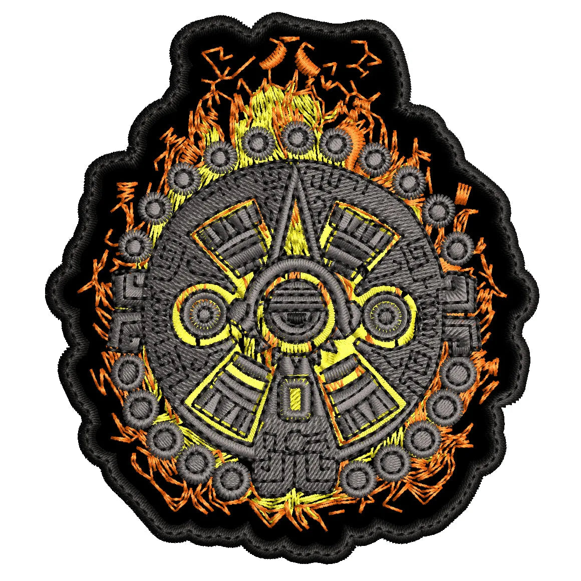 Parche Bordado PIEDRA DEL SOL AZTECA