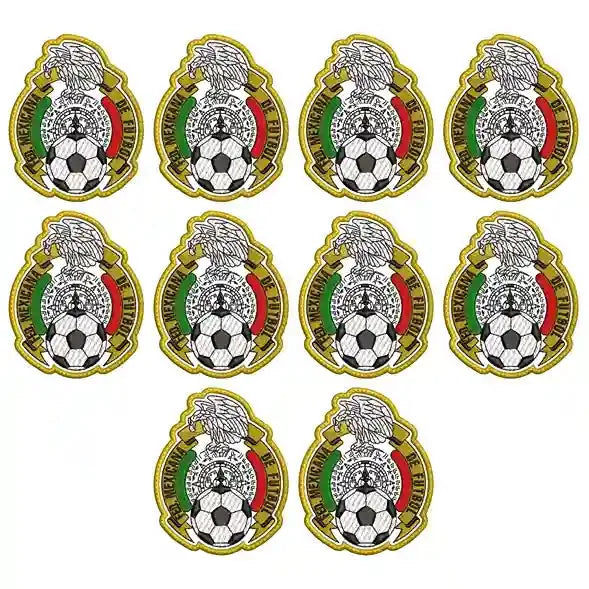 Pack Parches Bordados SELECCION MEXICANA 80´S