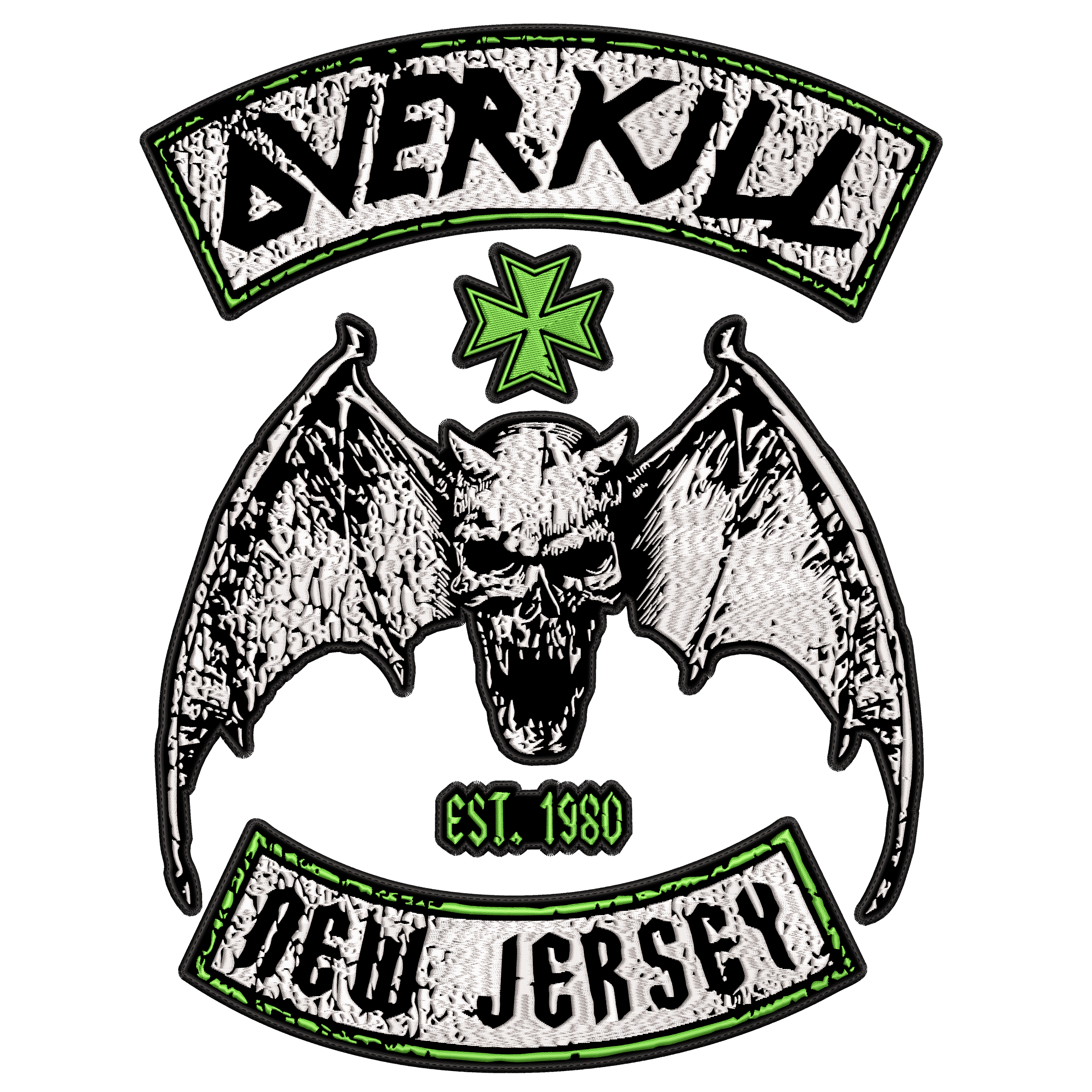 Espaldera Bordada OVERKILL Thrash Metal