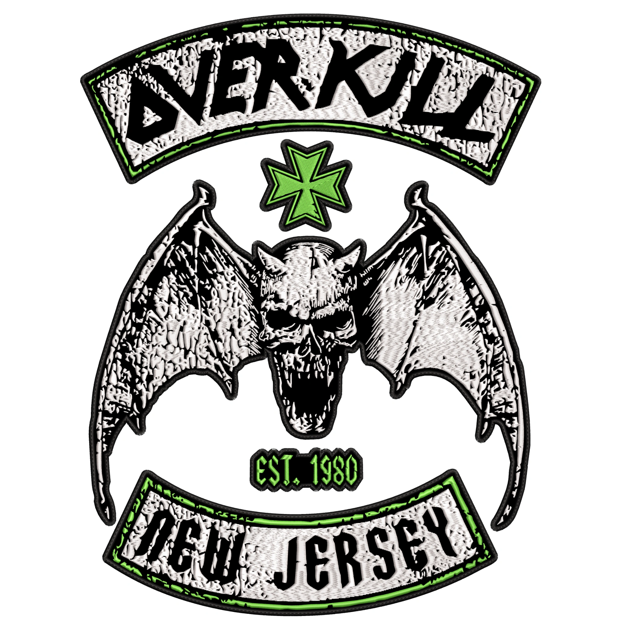 Espaldera Bordada OVERKILL Thrash Metal