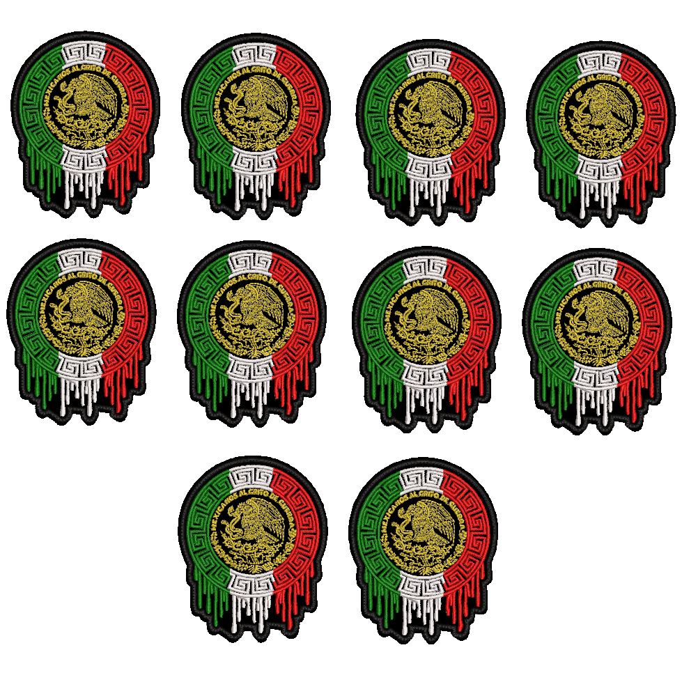 Pack Parches Bordados LOGO MEXICO