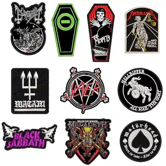 Pack 10 Parches Bordados BLACKPATCHES-Lizelich11