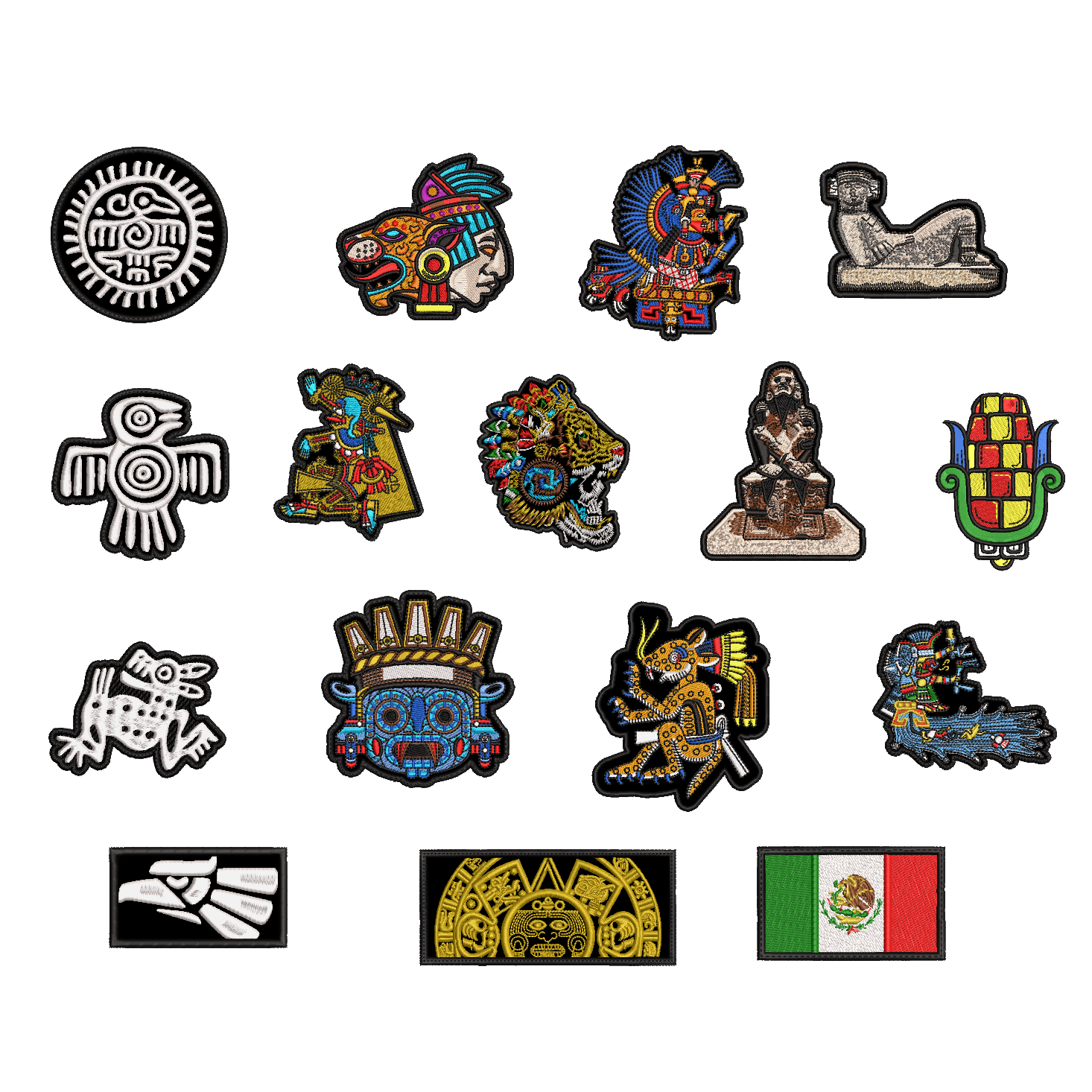 Pack Parches Bordados CULTURA