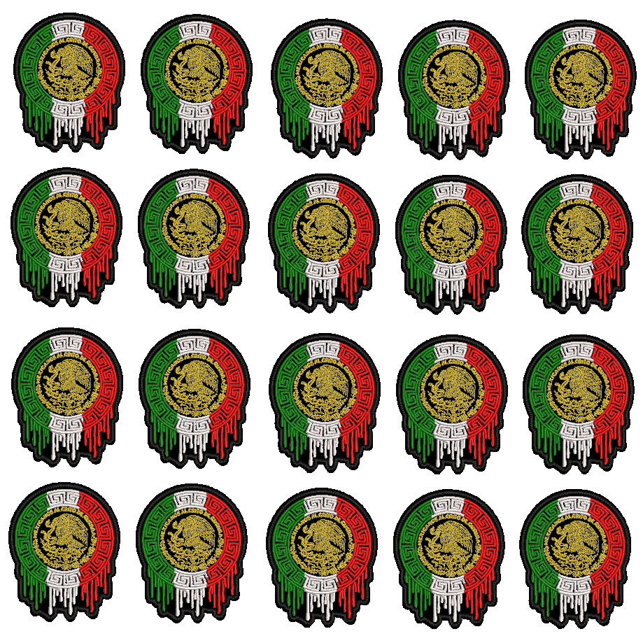 Pack Parches Bordados LOGO MEXICO