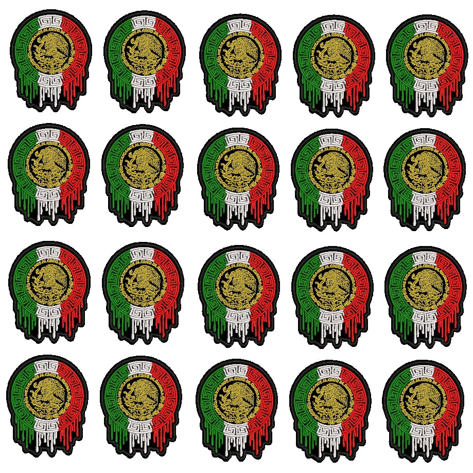 Pack Parches Bordados LOGO MEXICO