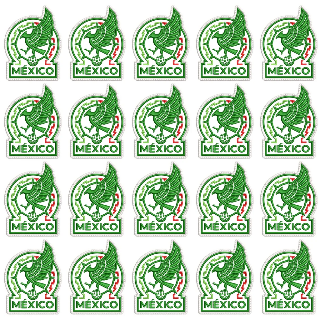 Pack 20 Parches Bordados MEXICO MUNDIAL