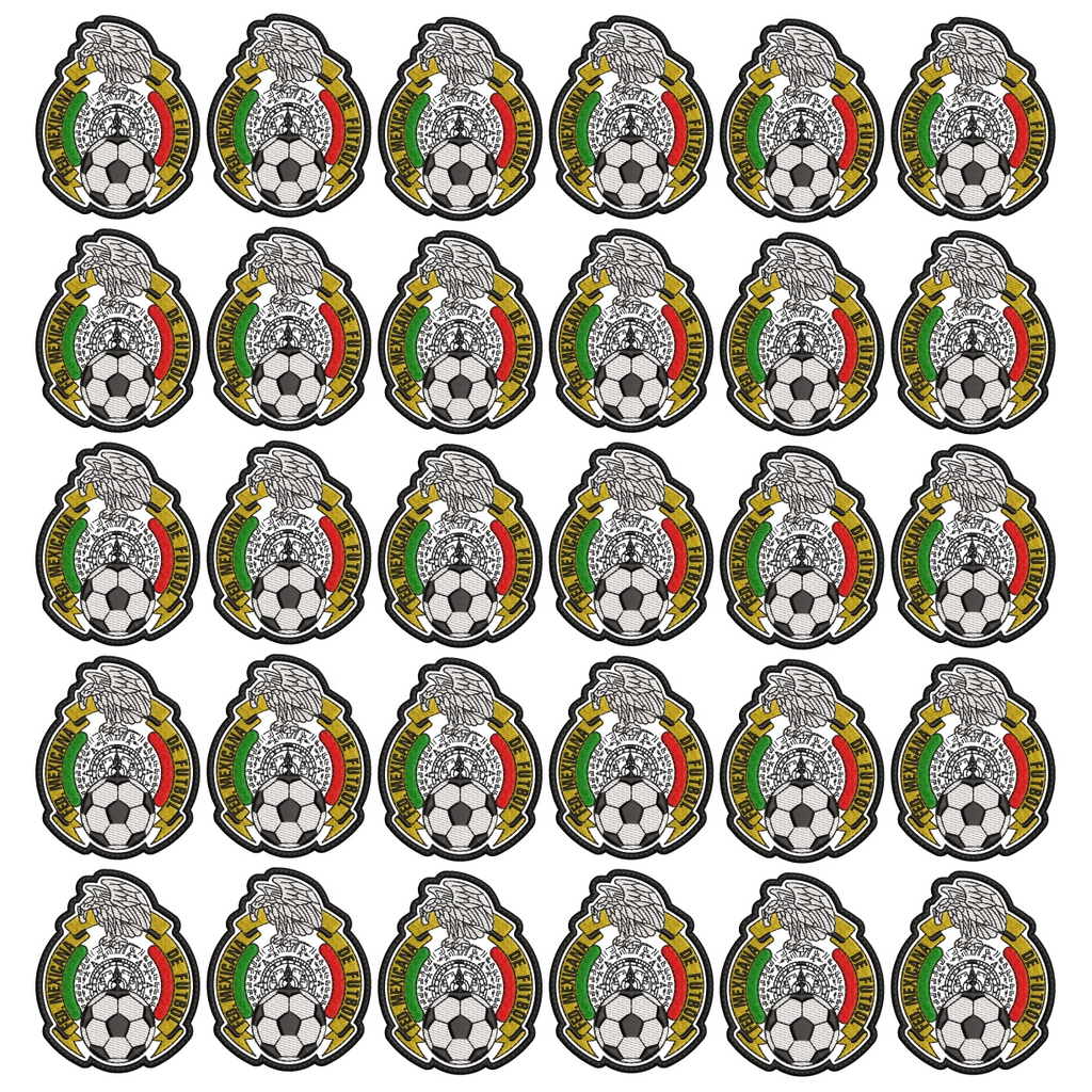 Pack 30 Parches Bordados MEXICO MUNDIAL