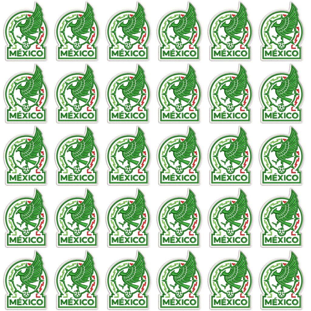Pack 30 Parches Bordados MEXICO MUNDIAL