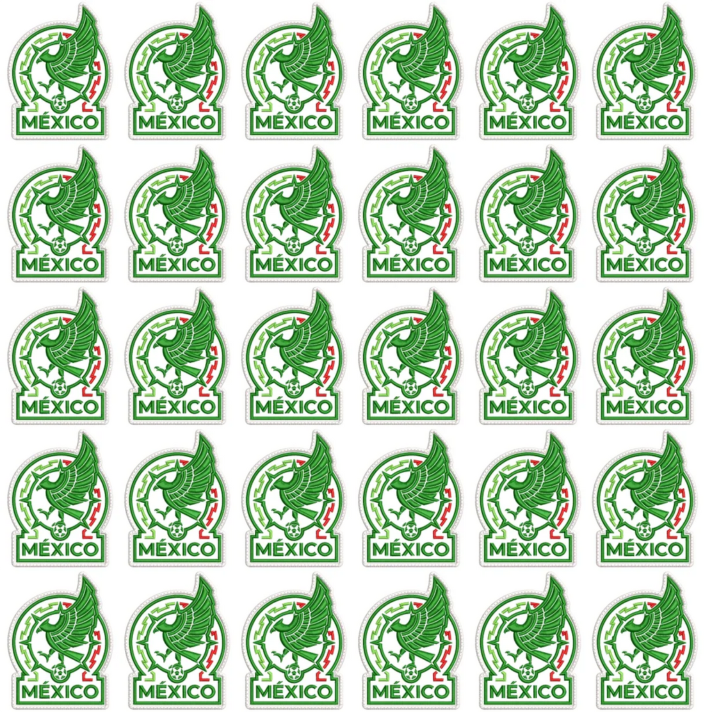 Pack 30 Parches Bordados MEXICO MUNDIAL