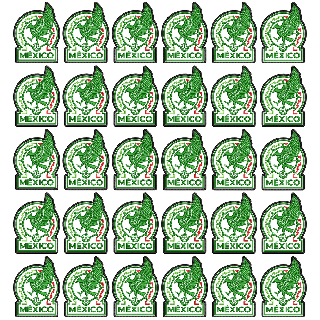 Pack 30 Parches Bordados MEXICO MUNDIAL