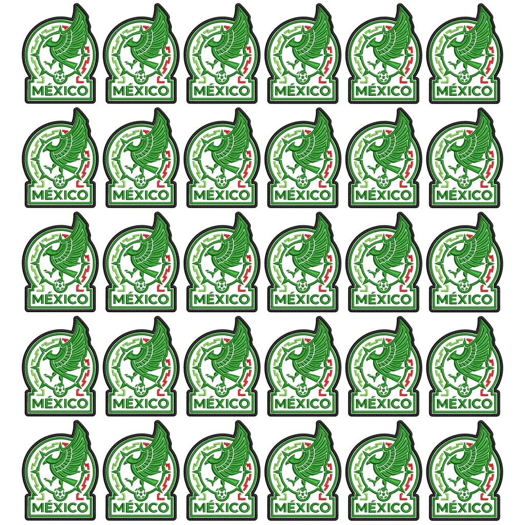 Pack 30 Parches Bordados MEXICO MUNDIAL