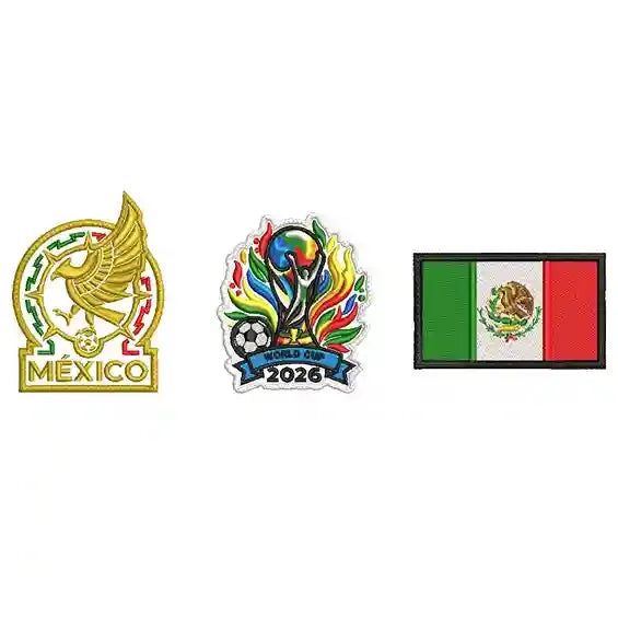 Pack Parches Bordados MEXICO MUNDIAL