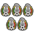 Pack 5 Parches Bordados MEXICO MUNDIAL