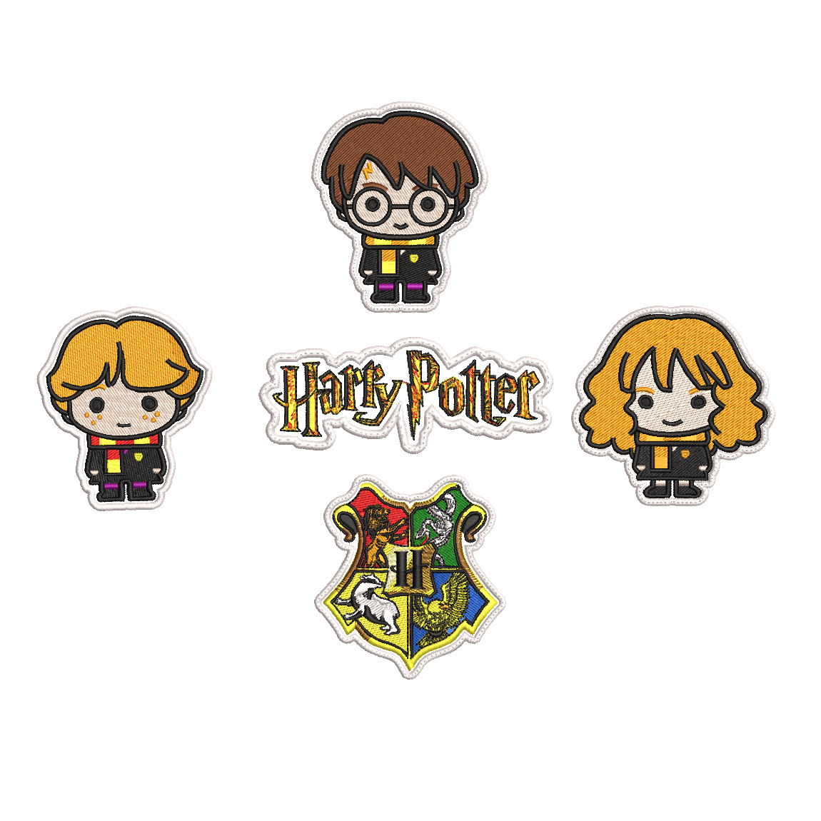 Pack Parches Bordados HARRY POTTER