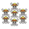 Pack Parches Bordados 7 Luffy ONE PIECE