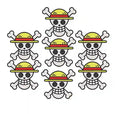 Pack Parches Bordados 7 Luffy ONE PIECE