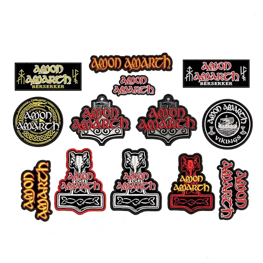 Pack Parches Bordados AMON AMARTH Death Metal