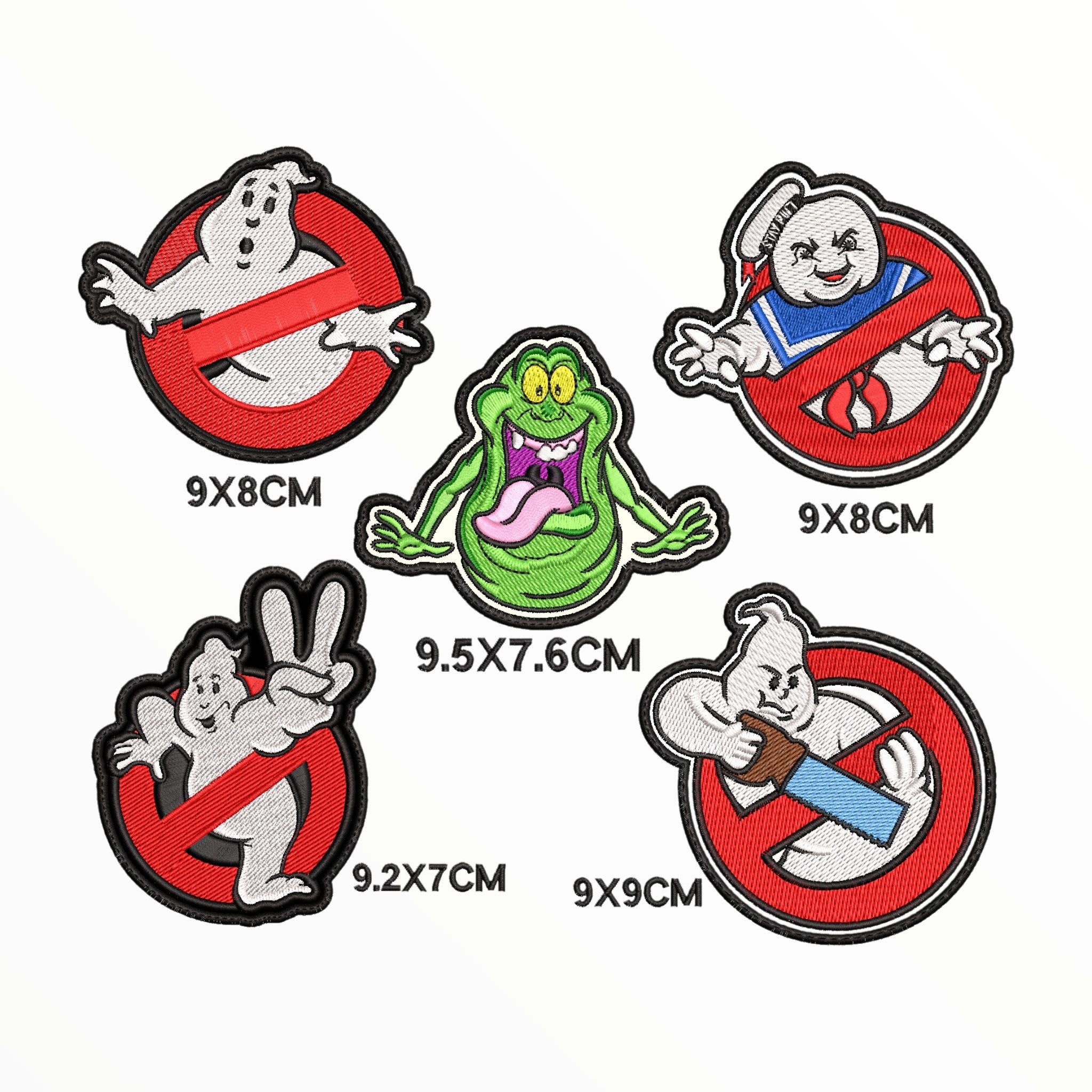 Pack Parches Bordados Cazafantasmas