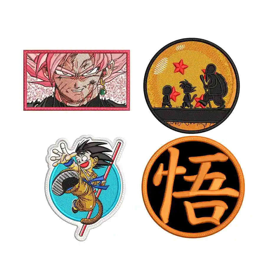 Pack Parches Bordados DRAGON BALL