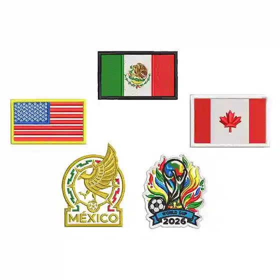 Pack Parches Bordados MEXICO MUNDIAL 5