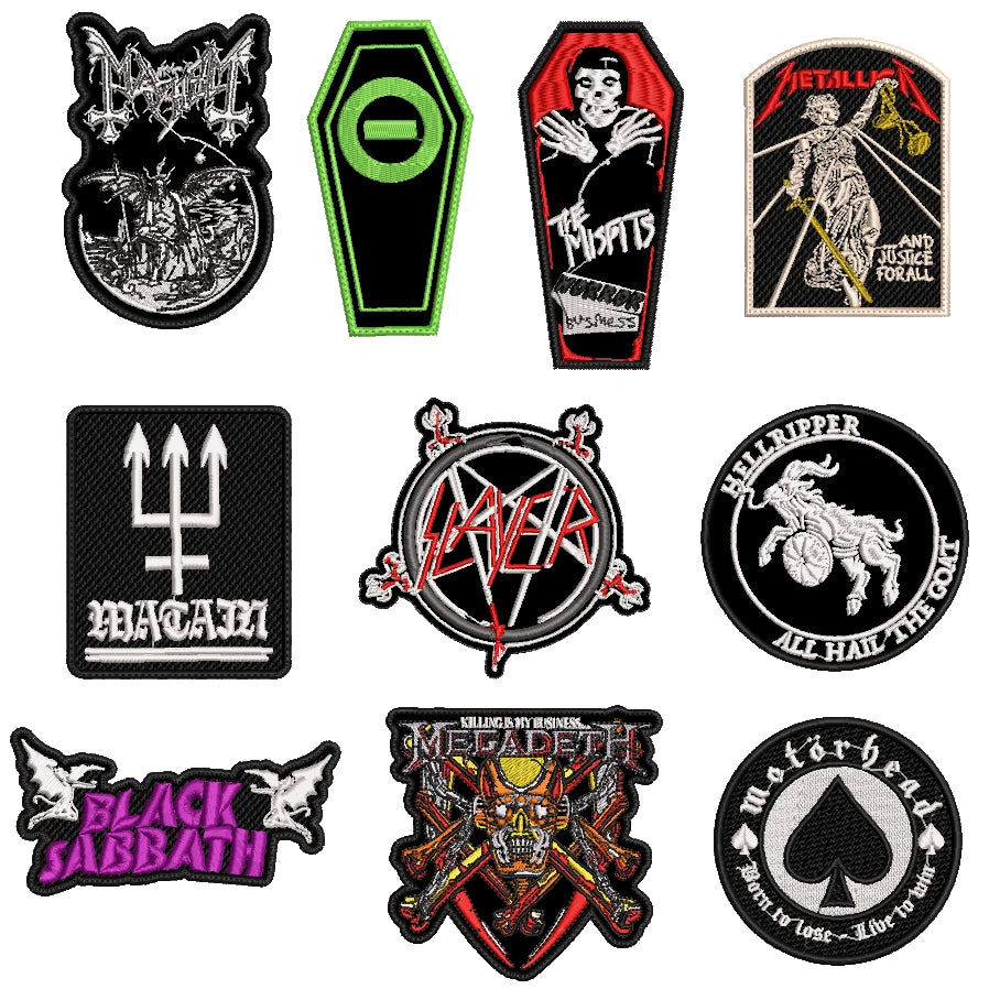 Pack 10 Parches Bordados BLACKPATCHES-Lizelich11