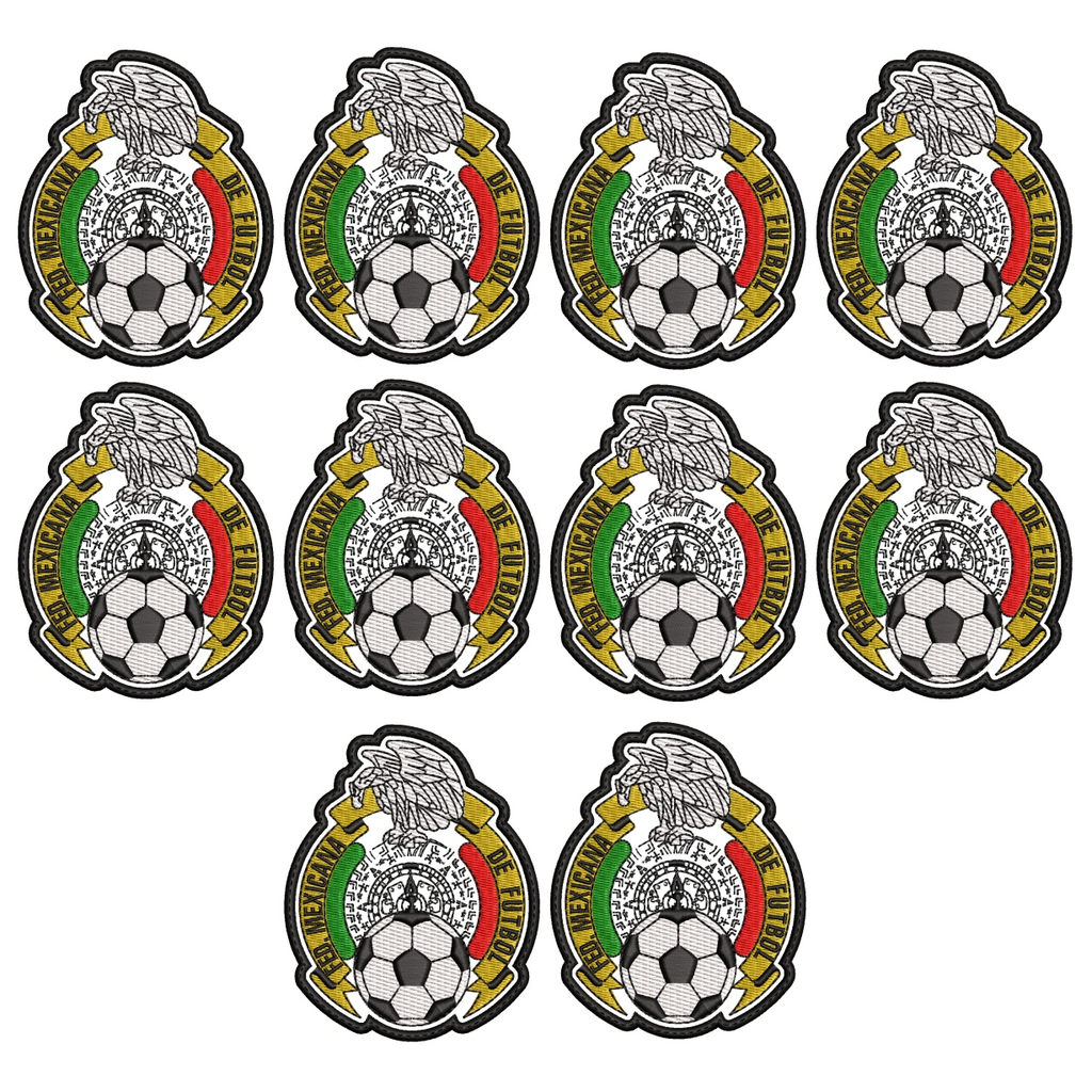 Pack 10 Parches Bordados MEXICO MUNDIAL