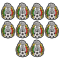 Pack 10 Parches Bordados MEXICO MUNDIAL