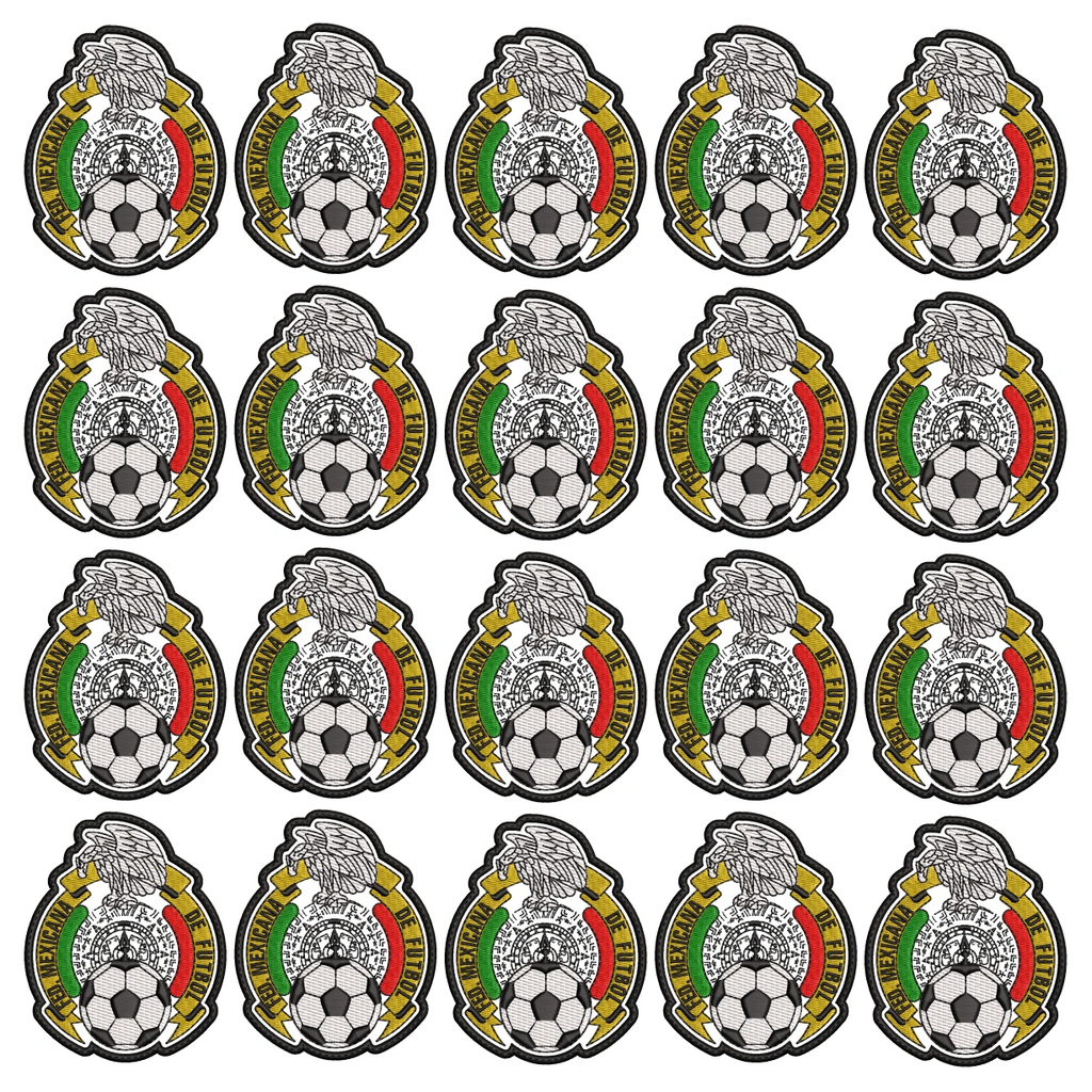Pack 20 Parches Bordados MEXICO MUNDIAL