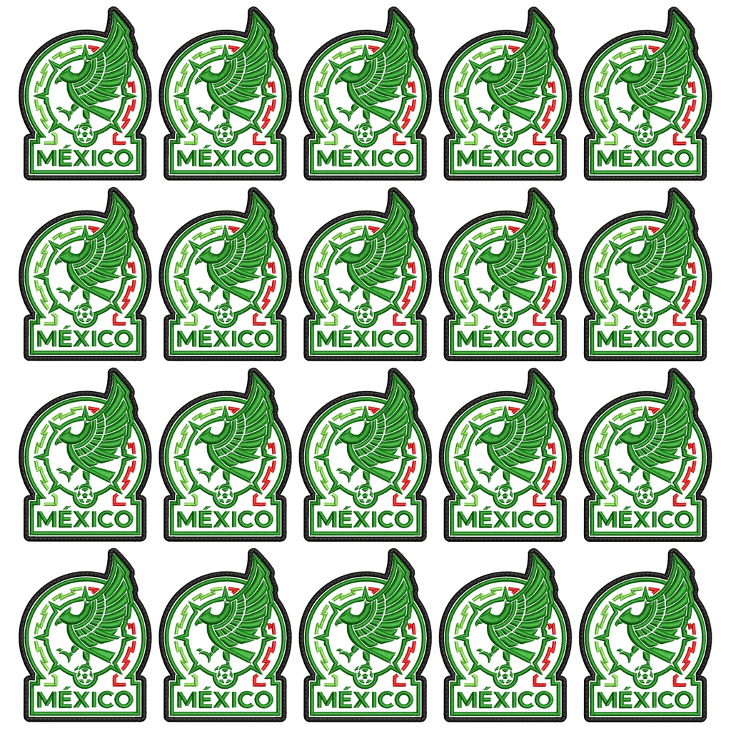 Pack 20 Parches Bordados MEXICO MUNDIAL
