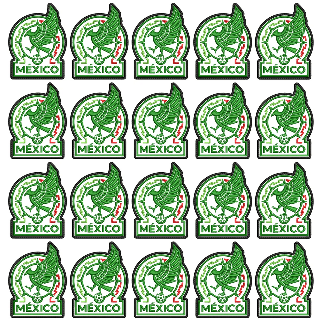 Pack 20 Parches Bordados MEXICO MUNDIAL