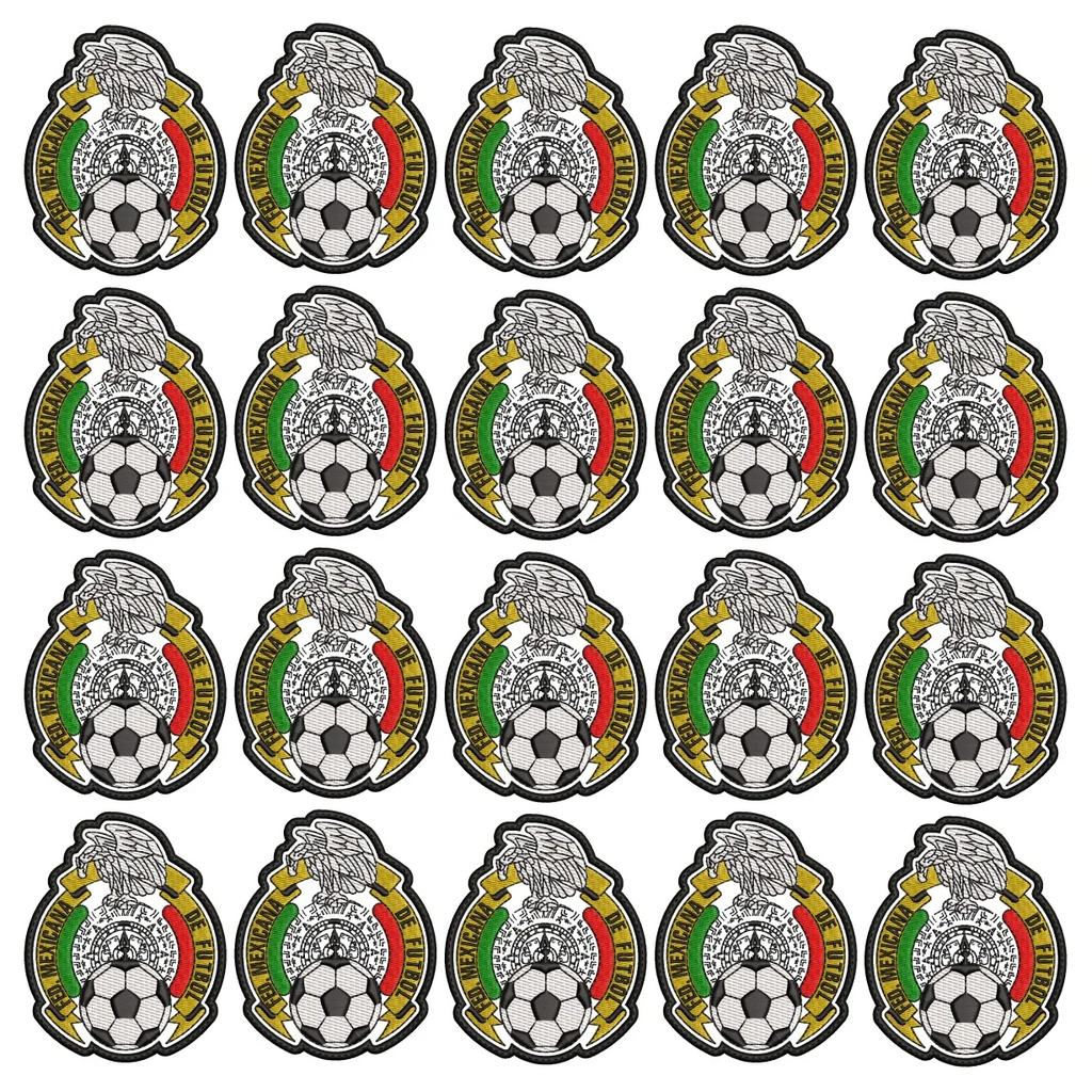 Pack 20 Parches Bordados MEXICO MUNDIAL