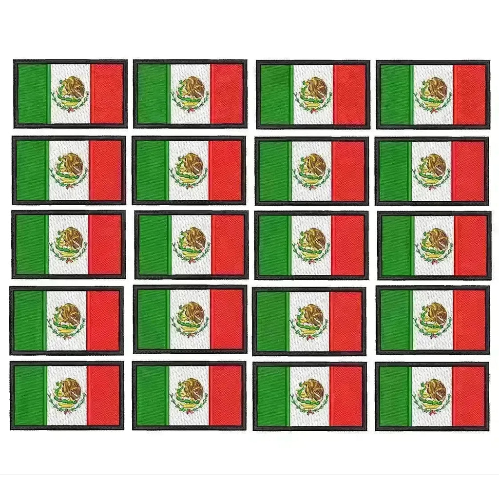 Pack Parches Bordados Mini BANDERA MEXICO