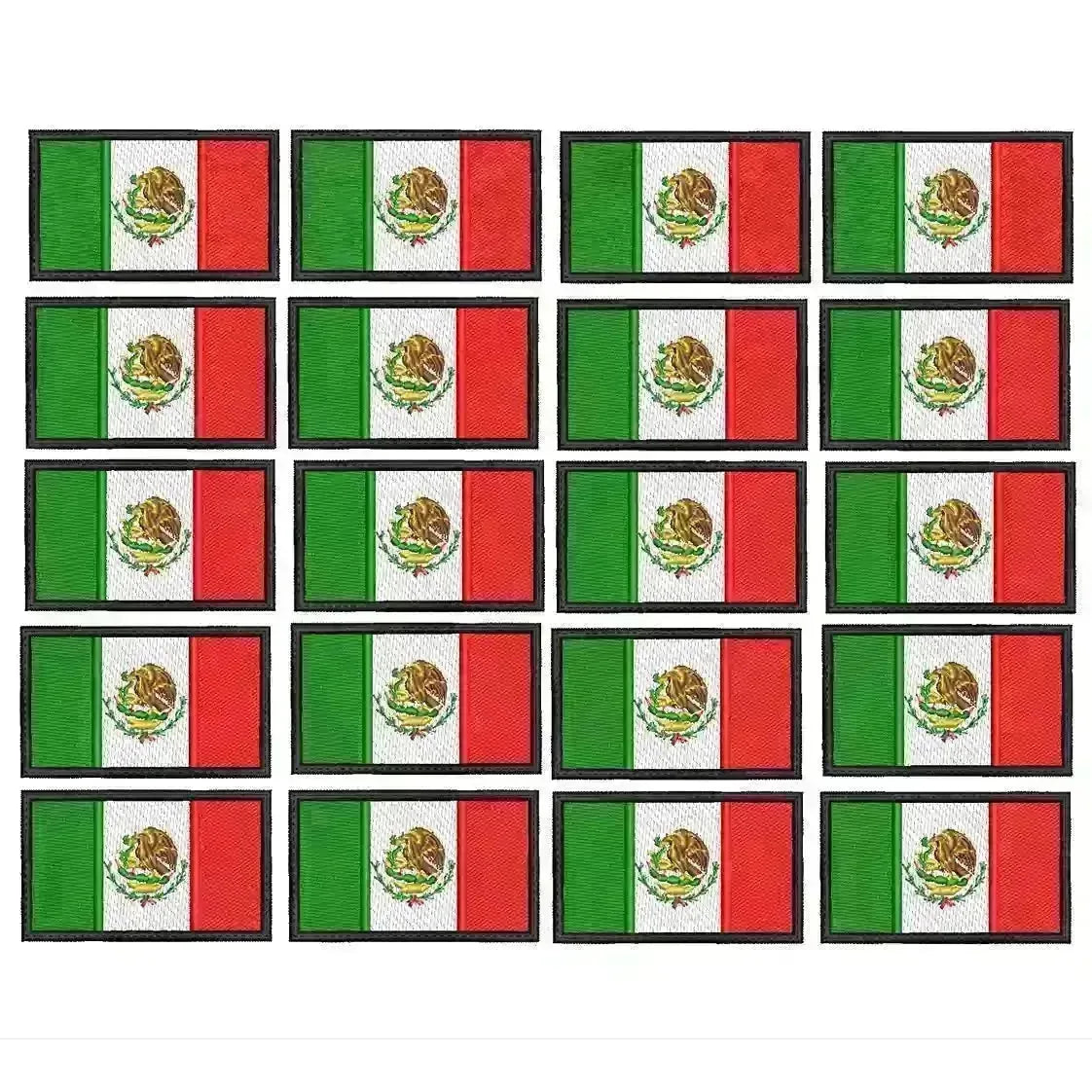 Pack Parches Bordados Mini BANDERA MEXICO